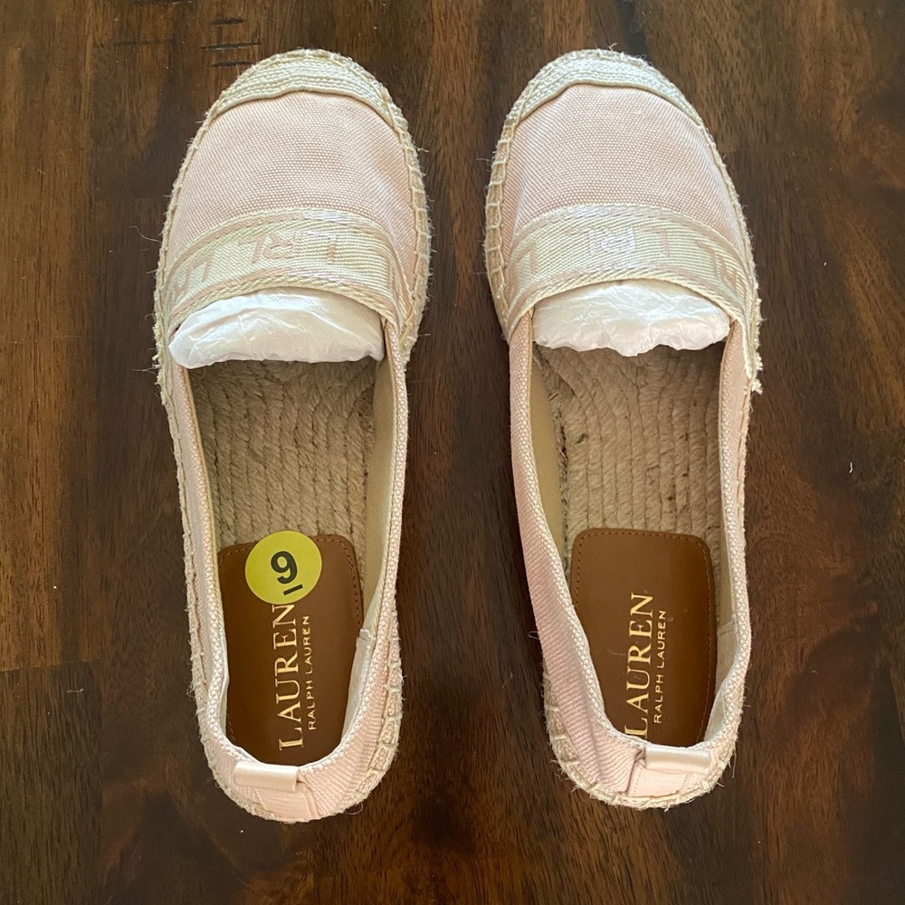 Ralph Lauren light Pink Caylee Espadrilles - Picture 9 of 11
